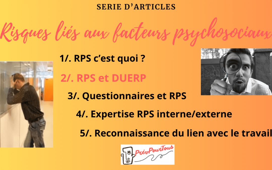Evaluer vos RPS et les integrer dans le DUERP (2)
