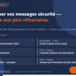 Faites passer vos messages sécurité