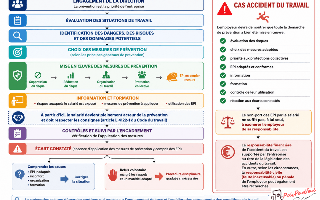 Refus de porter les EPI : que doit faire l’employeur ? Obligations, sanctions